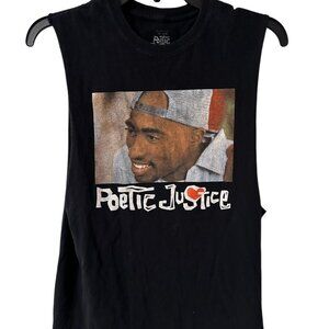 100% Cotton Poetic Justice Tupac Shakur 90s Muscle Tank Top Size Small S